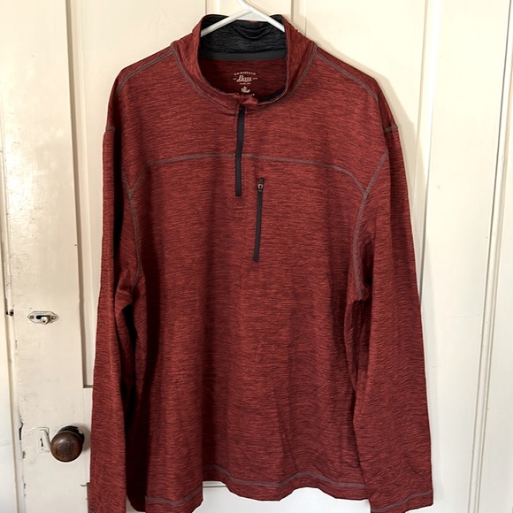 Men’s Deep Orange Bass Explorer Lightweight Pullover XXL - Picture 1 of 4